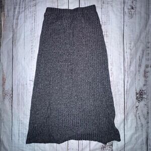 SHEIN grey midi skirt with stretchy waistband Size L